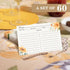 Premium Double-Sided Recipe Cards 4x6, Set of 60 (Daisy) for Wedding, Bridal Shower, Housewarming