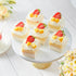 5 oz 50 Pack Qeirudu Square Dessert Cups with Lids and Spoons, Mini Plastic Parfait Cups Small Shooter Cups for Pudding