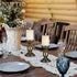 2 Pcs Bronze Iron Pillar Candle Holders, Ideal for 3" Pillar Candles, Gifts for Wedding, Home, Spa