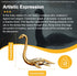 1PC CHOVY Solid Brass Loch Ness Monster Figurine - Enigmatic Home Decor, Perfect Collectible Art Piece for Desk