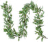 DearHouse 5.5ft Seeded Eucalyptus Garland, Faux Eucalyptus Leaves Table Garland for Wedding Backdrop Decor