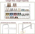 3 Closet 24 3-Tier) LINZINAR Shoe Rack Long Tier Shoe Storage Organizer Metal Wide Shoe Shelf for Entryway Bedroom