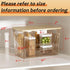 2 Set 4-13 (11-7/32"L*7" W*7-1/8"H) Delamu Pantry Organizers and Storage, Trash Bag Holder Under Sink Organizer for Gal
