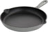 MegaChef Round 10.25 Inch Enameled Cast Iron Skillet, Gray