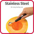 GoodCook Touch 2-in-1 Stainless Steel Melon Baller and Fruit and Veggie Corer Scoop, Silver/Black