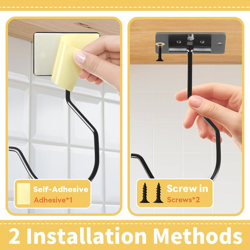 Counter Self Adhesive Banana Hook Under Cabinet Foldable Banana Hanger Hook Under Banana Hook to Keep Bananas Fresh