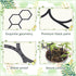 KOYILTD 4 1) Pcs Trellises for Climbing Plants Indoor Metal Climbing Plant Support Metal Plant Trellis for Pots Garden