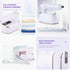 Travel Steamer Iron with LCD for Clothes, 1000W Handheld Portable Steamer, Dry and Wet Ironing, 180° Electric Steam