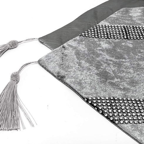 84 Inches HeMiaor European Style Dining Table Runners Luxury Classy Dining Table Runner with Tassels for Home Hotel