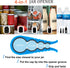 Bloss Anti-skid Jar Opener, Rubber Can Opener Kitchen Grippers for Stubborn Lids, Caps, and Bottles, Blue