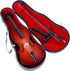 Dselvgvu (8.07"x2.87"x0.91") Wooden Miniature Cello with Stand, Bow and Case Mini Musical Instrument Cello Replica