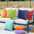 22X22 Set 2 VAKADO Outdoor Waterproof Throw Pillow Covers of Decorative DarkBlue Patio Furniture Cushion Cases Outside