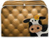 Cow Sunflower Print 4 Slice Toaster Covers, Dust Protection Bread Maker Covers, Washable Kitchen Accessories
