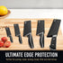 Premium Knife Sheaths Set for Kitchen Knives 4"-10" Sizes | BPA-Free Universal Knife Edge Guards (5 Pcs)
