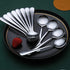 Berglander 12 Soup Spoons Set, 7.5" Stainless Steel Round Silverware, Sturdy Easy To Clean Table Spoon Set, Dishwasher