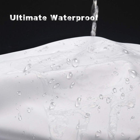 Titanker Washable Fabric Shower Curtain Liner, 72 x 65 Inches, White, Waterproof, Soft, Lightweight with 2 Magnets