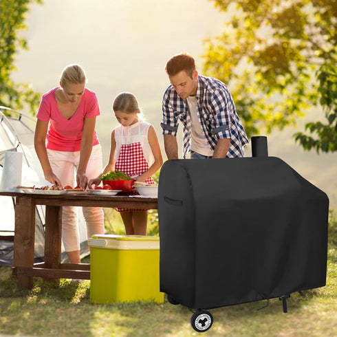 Yoyong Charcoal Grill Cover for Royal Gourmet CC1830, Water-Resistant BBQ Grill Cover in Black