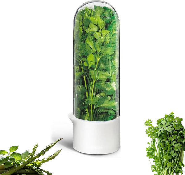 HVECT Herb Saver for Refrigerator, Herb Saver Pod Cilantro Containers for Refrigerator, Fresh
