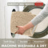 LuxUrux Birch Bathroom Rug - Luxury Bath Mat, Extra-Soft Plush Chenille Microfiber, 24'' x 17''