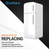 BlueStars 2206670B Refrigerator Dispenser Grille, Compatible with Whirlpool & Kenmore Models, Replaces WP2206670B