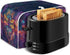 Gold Dragonfly Boho Purple Galaxy Print Toaster Oven Cover, Small Appliance Dust Cover Organizer