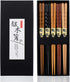 Heim Concept 5-Pairs Natural Wood Chopsticks Set, Reusable Bamboo Chinese Korean Japanese Chop Stick