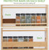 3 Counter Bamboo Spice Rack Organizer, Tier Spice Jars Storage Rack with Handles, Seasoning Shelf for Kitchen or Wall