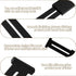 Utoplike 4 pcs Bamboo Kitchen Drawer Dividers - Adjustable Black Drawer Organizers for Kitchen, Bathroom, Bedroom, Desk