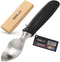 BALCI Heavy Duty Ice Cream Scoop - Stainless Steel Icecream Scooper with Non-Slip Grip - Dishwasher Safe - Black