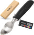 BALCI Heavy Duty Ice Cream Scoop - Stainless Steel Icecream Scooper with Non-Slip Grip - Dishwasher Safe - Black
