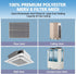 8 12" 120" 48Pcs MERV Air Vent Filters, x Cut to Size Air Filter Material, Triple Vent Filter HVAC Furnace Filters Kit
