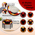 Cute Cartoon Mouse Drink Coasters Set of 6, Red Yellow Absorbent Ceramic Cup Mat for Coffee Table Protection