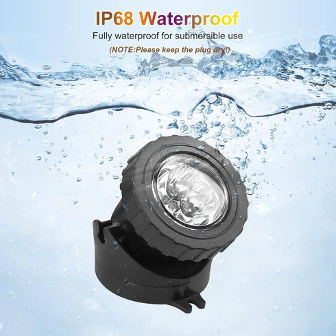 IP68 Pool(Set 1) RGB Underwater Pond Lights, Super Bright LED Submersible Fountain Lights Colored Landscape Spotlights