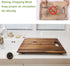 Wooden Cutting Board Feet with Non-Slip Silicone for Butcher Block, Wooden Cutting Board Legs with Screw