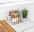 Smart Design 3-Tier Spice Rack, Steel Metal Wire, Rust Resistant, 10.25 x 4.25 Inch - Charcoal Gray