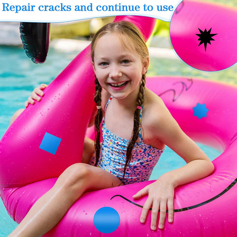 Outus 30 Swimming Pcs Pool Patch Repair Kit PVC Vinyl Pool Liner Patch Self Adhesive Plastic Pool Patch for Above