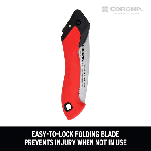 7-Inch Corona Tools RazorTOOTH Folding Pruning Saw Tree & Branch Cutting Hand Saw for Gardening, Landscaping & Yard