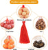 Dupiulk 20 Inch Packaging (100Pcs-Red) Reusable Mesh Produce Bags, Seafood Boil Bags for Crab Clam Shrimp Cooking