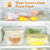 100pcs Plastic Bowl Covers, Elastic Reusable Fresh Keeping Bags for Bread Proofing and More