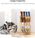 Closet, viewcare Small Boot Rack with Shoe Rack, Boot Rack Organizer Tall Boots for Bamboo Wood Shoe Shelf Storage
