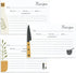 40 Recipe Cards for Recipe Box: Boho Kitchen Recipe Cards in 3 Designs for Weddings or Bridal Showers