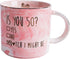 Funny 50th Birthday Gifts for Women - Turning 50 Year Old Gift Ideas, Fabulous Pink Marble Mug, Ceramic Coffee Cup