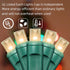 50Count 6" White,Commercial LAMPHOME String Lights, LED Christmas Lights, SPACING,Green Wire,Warm Grade