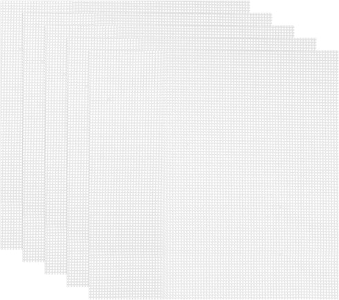 uxcell 14 x 14" Silicone Dehydrator Sheets, 5 Pcs Non-Stick Reusable Drying Mesh for Food Dehydrator, White