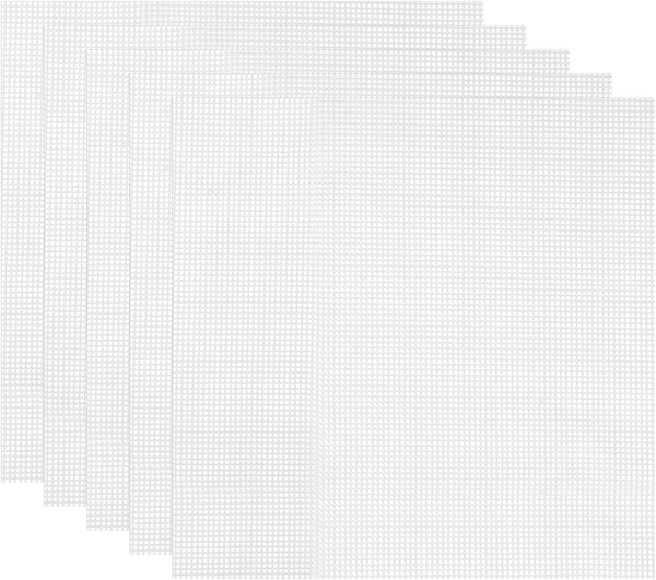 uxcell 14 x 14" Silicone Dehydrator Sheets, 5 Pcs Non-Stick Reusable Drying Mesh for Food Dehydrator, White