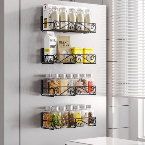4 Pack Magnetic Spice Organizer - for Refrigerator