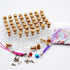 CTKcom 50pcs Mini Tiny Clear Glass Jars, 0.5ml with Cork Stoppers and Eye Screws for Crafts