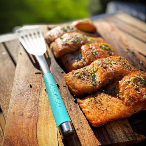 14.5'' Toadfish Ultimate Nonstick Fish Spatula, Stainless Steel Metal Spatula, Slotted Turner Perfect for Cooking