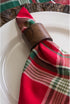 DII Basic Napkin Ring Collection, Decorative Rustic Farmhouse Style, Wood Band, Small Set (4 Piece)