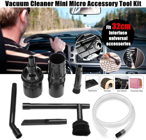 9pcs/Set Vacuum Cleaner Attachments, Mini Micro Tool Car Detailing Kit, Accessories for Car Vacuum Cleaning
